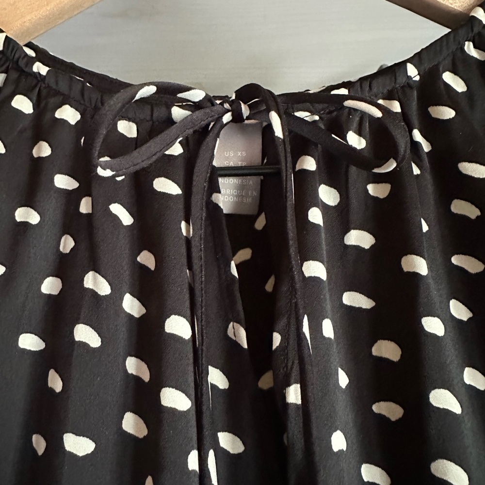↖️H&M Black and White Speckled Dress XS - Picture 5 of 9